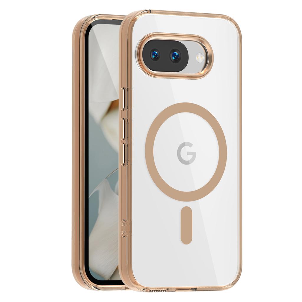 For Google Pixel 9a Case Compatible with MagSafe TPU+PC Transparent Phone Cover