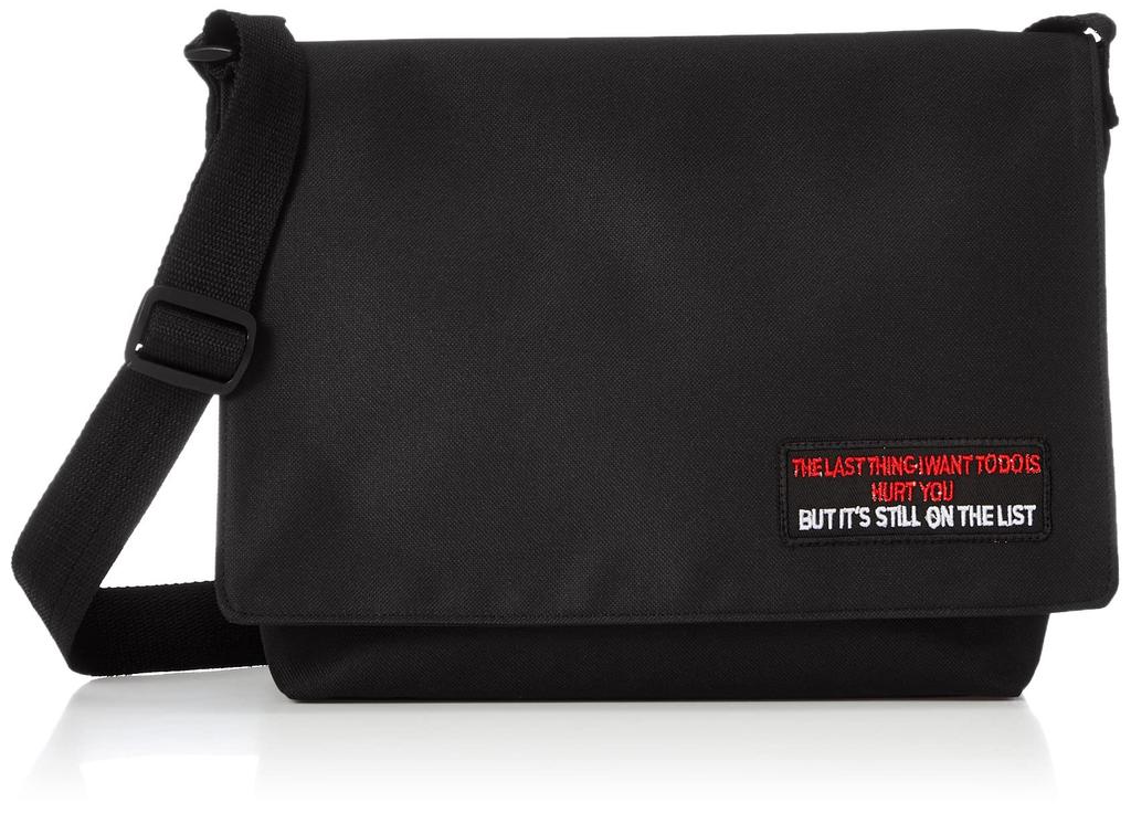 Sacoche Messenger Bag with English Letter Bag [F-style] & 21-way Patch, Water-repellent 2-way