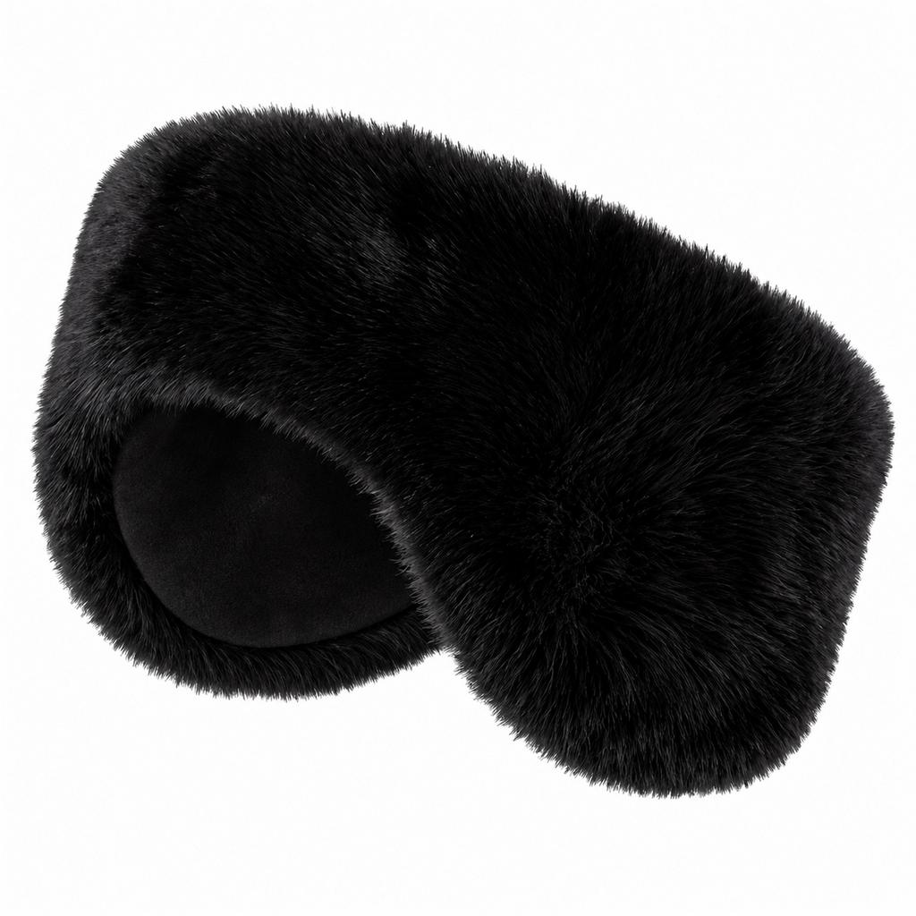 Women's Winter Plush Ear Warmers with Baseball and Ear Flap Cover for Cold