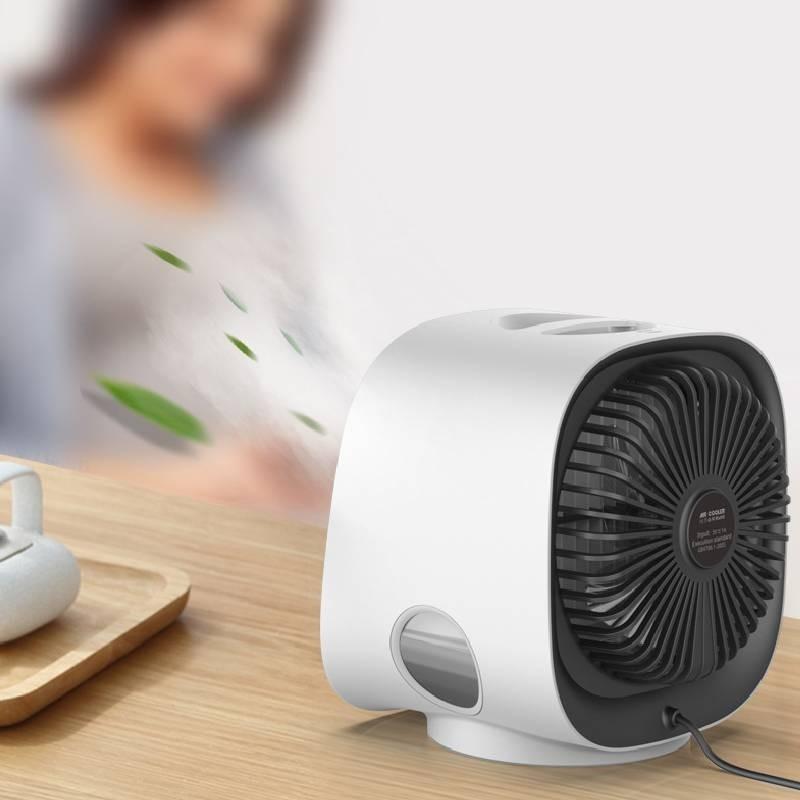 Portable Usb Desk Air Cooler Powerful Cooling Mini Fan With Humidifier For Home And Office Use