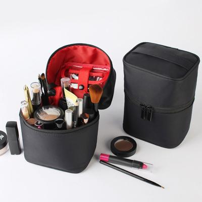 Woman Makeup Storage Bag Barrel Cosmetic Organizer Travel Toiletry Wash Case Eye Shadow Brush Lipstick Pouch Make Up Box Supply