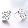 Cute Stud Earrings Female Hollow Inlaid Zodiac Monkey Silver-plated Stud Earrings Personalized Zodiac Stud Earrings, Love Earrings