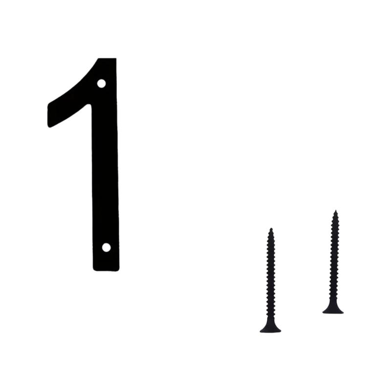 

Floating Houses Number Metal Modern Houses Number for Outdoor Mailbox Yard Home Door Wall Garage Gate with Nail Set