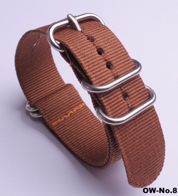 Silver Smooth Oval Buckle Nylon Watch Strap - Waterproof E-commerce Source Watch Band