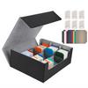 ZWSJLC Deck Card Large PU Trading Card Storage Box with 24 Dividers and Card Compatible with MTG and Other Card Games Case, Storage, Capacity,