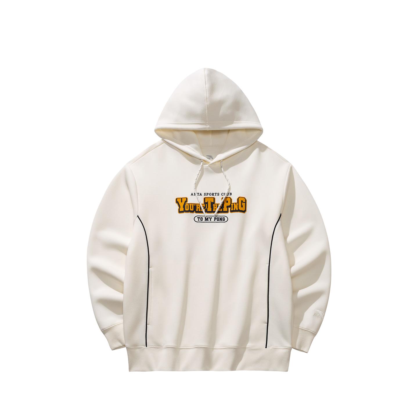 

Anta Sports Retro Lifestyle Series Hooded Sweatshirt Spring 2026 Men sweatshirt Warm-Jade-White 152618726-1 3XL