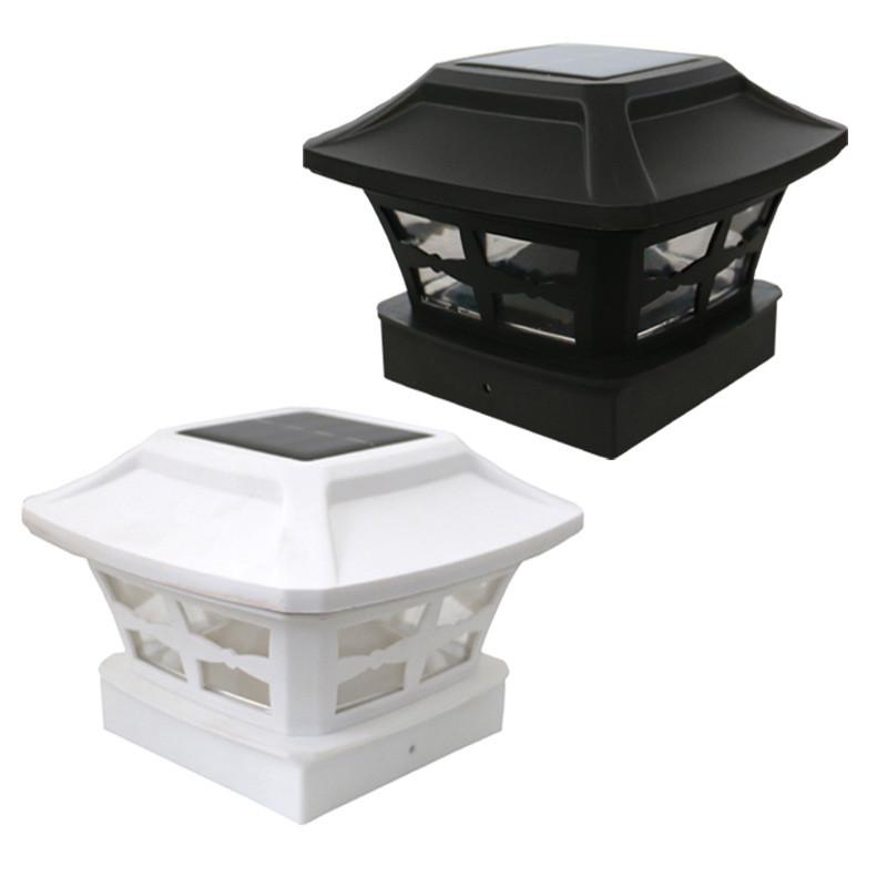 Solar Post Lantern With Led Light For Garden Pathway Outdoor Yard Decor