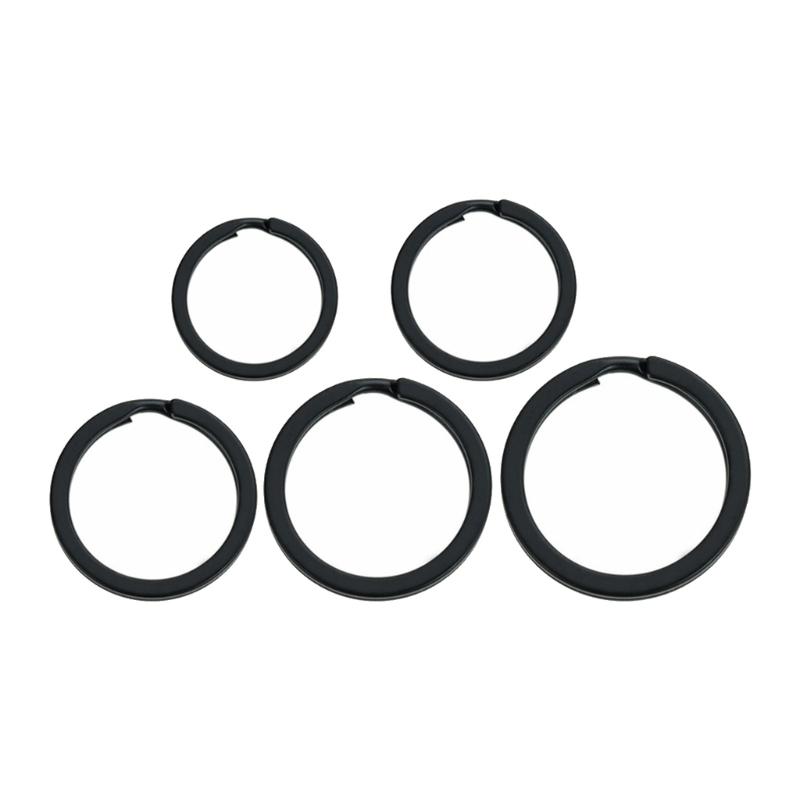 20 szt. Okrągłe kółka łącznikowe Metalowe Płaskie kółko do kluczy Zewnętrzne Narzędzie Klamra Przenośna Klamra do kluczy Klips okrągły Uchwyt na klucze Wytrzymałe