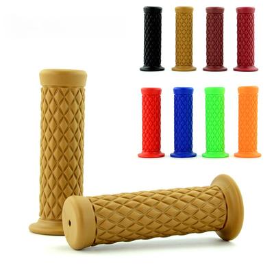 Universal 7/8" 22mm 24mm Retro Motorcycle Hand Grips Non-slip Rubber Handlebar Grips for Moto Scooter Motocross Motorbike Grips