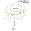SHIXIN Bohemia Imitate Pearl Scallop Conch Pendant Tassel Waist Chain Women Fashion Charms Sexy Bikini Belly Chain Body Jewelry