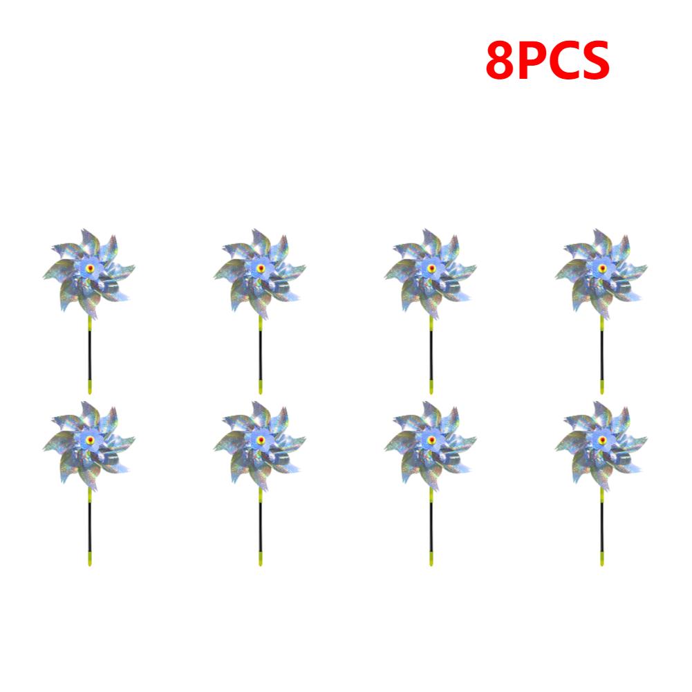 Garden Reflective Windmills Fruit Decoration Bird Repellent Children Kids Easy Installation for Outdoor Garden Lawn Yard