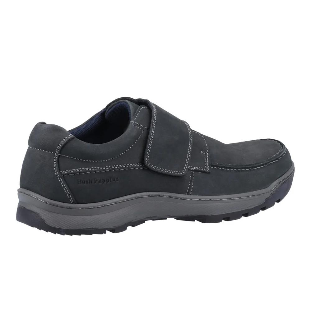 Hush Puppies Mens Casper Leather Touch Fastening Shoes