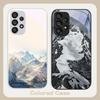 Snow Mountain Scenery For Samsung S8 S9 S10 S20 U Ltra S21 Pro S22 Plus S23 FE S24 Ultra S25 Edge S25Ultra Glass Phone Case