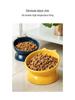 Double-Eared Slanted Ceramic Cat Bowl - Matte Glaze, Anti-Black Chin, Cervical Spine Support, Cute Design