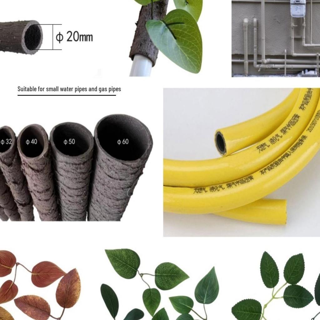 Decorative Insulating Flower Vine: Beautify & Protect Air Conditioner, Gas, and Water Pipes