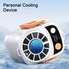 Ice Cooling Waist Clip Fan Portable High-Speed Mini Fan for Outdoor Travel Hands-Free Rechargeable Clip-on Fan for Camping Hiking Hot Weather