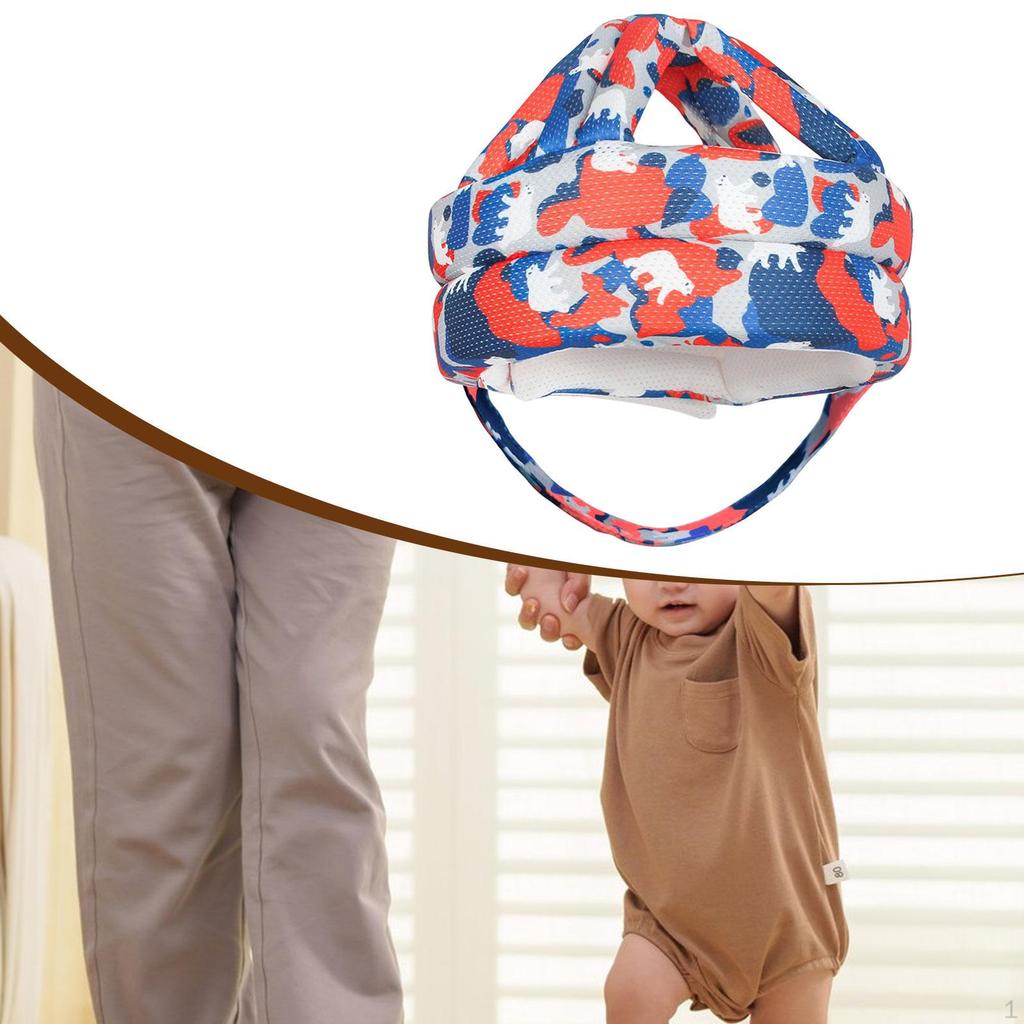 Child Helmet Cap Comfortable Protector Adjustable Cartoon Hat for Kids Children 8-36