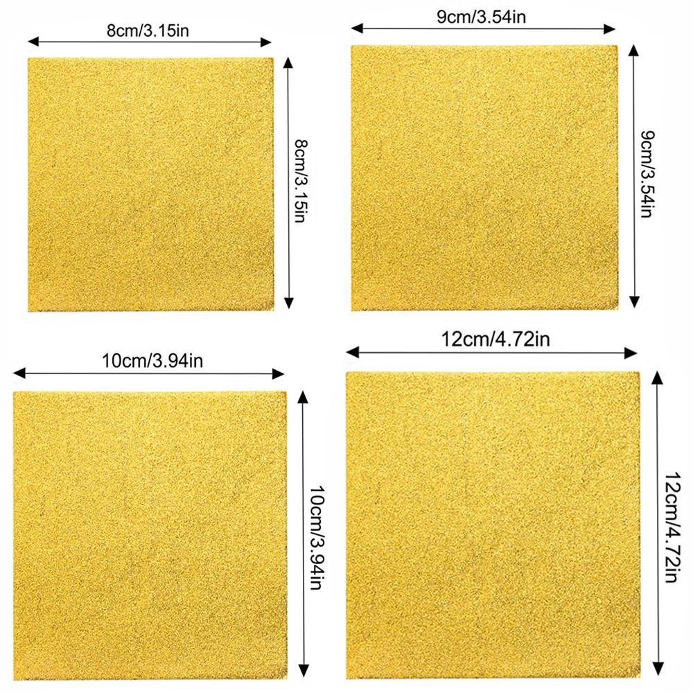 Gilded Aluminum Foil Paper Gold Candy Wrapping Paper New Foil Candy Wrappers DIY Decorations