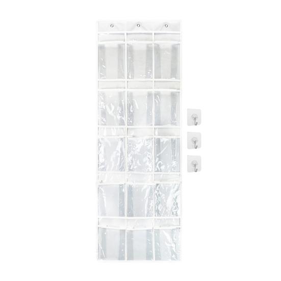 

Наддверный органайзер для обуви 15 карманов прозрачный наддверный подвесной органайзер компактная сумка для хранения обуви, игрушек, туалетных принадлежностей прозрачный