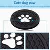 4pcs Strong Wear-Resistan Car Cup Holder Coaster Paw Print Design Universal Cup Mats  Most Vehicles