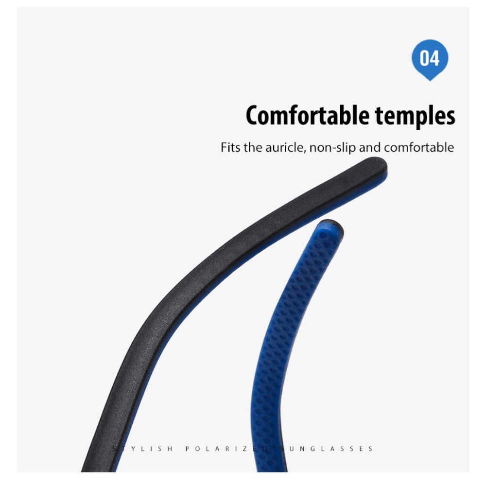 aoron Polarized Driving Sunglasses Fashionable Men's Metal Large Frame Outdoor Color-changing Sunglasses