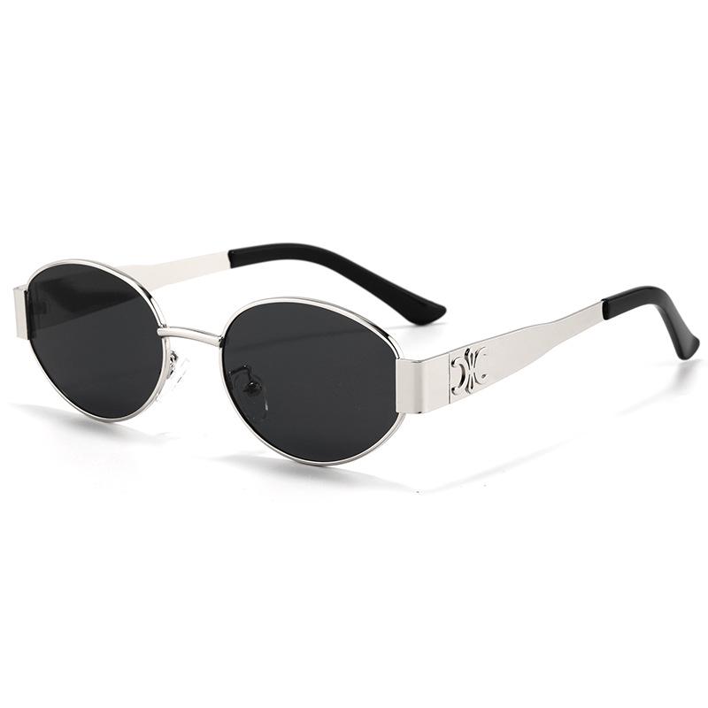 Retro Oval Street Style Sunglasses: Unisex Fashion Eyewear