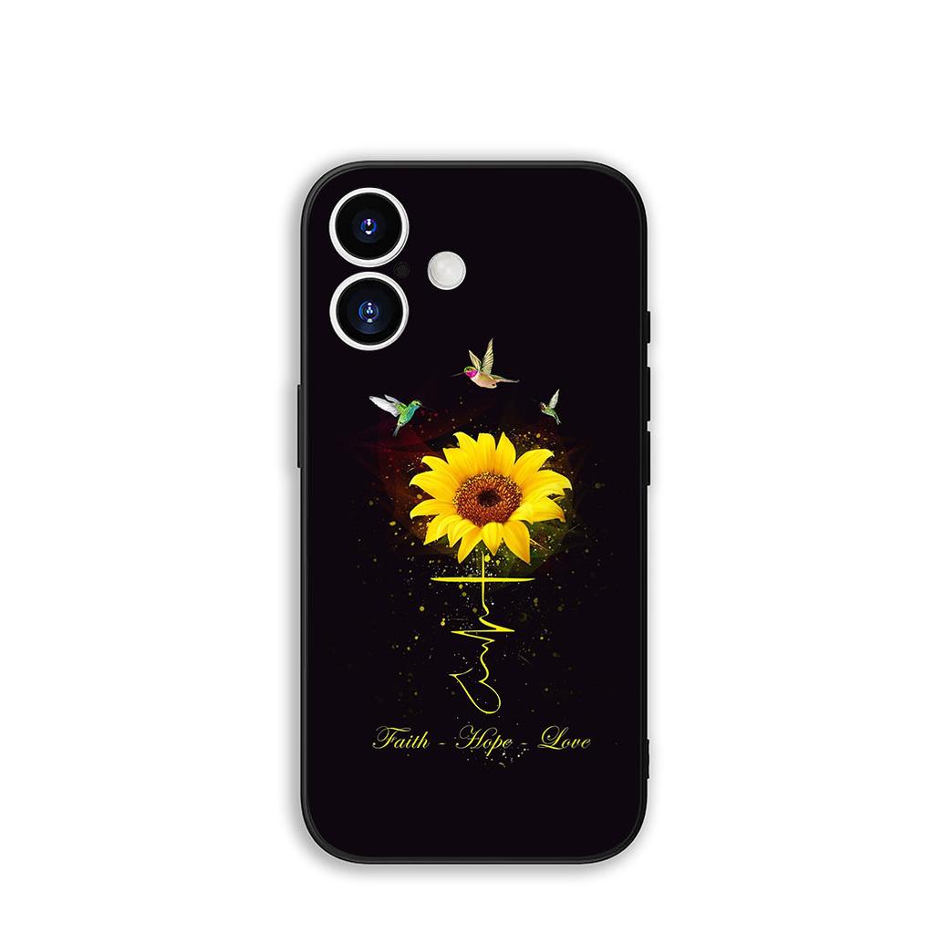 Yellow Flower Sunflower Cover Phone Case for Samsung Galaxy A36 A17 A26 A07 A35 A54 A53 A13 A33 A34 S8 S9 S20 S21 FE S10 Plus