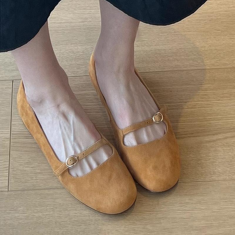 

Модные лоферы Женские балетки Замшевые неглубокие Уютные спортивные туфли Неглубокие туфли Женские сандалии Лето 2025 Для ходьбы Новые Sandalias De Mujer 40 светло-коричневого
