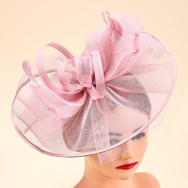 Elegant British Mesh Bow Fascinator: Bridal, Racecourse, Tea Party Hair Accessory