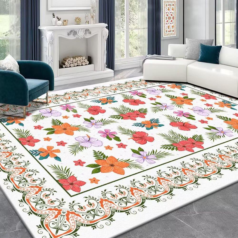 Koberec do obývacího pokoje nový světlý luxusní vysoce smyslový ložnice mycí plech ubrousek krém vítr imitace kašmíru velká plocha rohožka