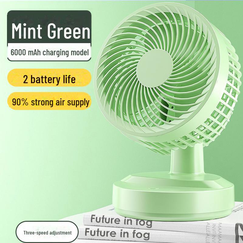 Premium USB Mini Fan - 5.68-inch Silent Desktop Fan for Office & Student Use