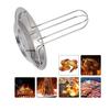 Stainless Steel Chicken Roasting Stand Vertical Turkey Rack Indoor Outdoor Cooking Tool Chicken Holder for Grill Oven Smoker