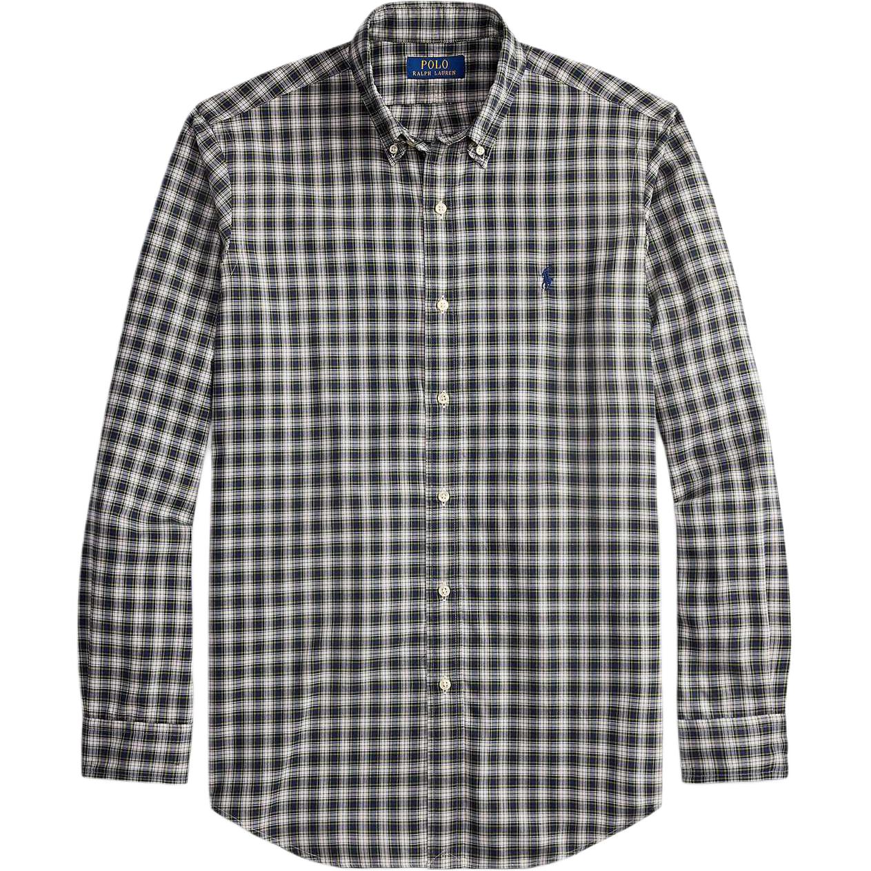 

Polo Ralph Lauren FW25 Клетчатая твиловая рубашка с длинным рукавом и вышивкой для мужчин MNPOWOV16824560-400 XS