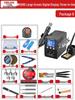 Delixi Electric 2-in-1 Soldering and Desoldering Station with Hot Air Gun and Worktable