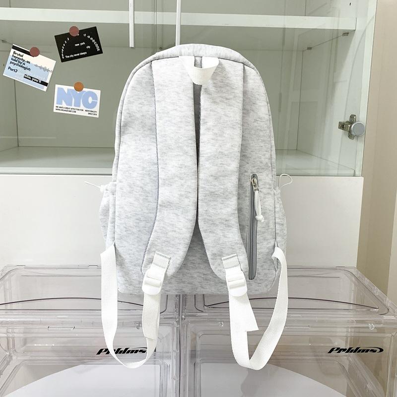 Schoolbag1011 New American Vintage Letter Embroidered Backpack for Middle and High School Students Versatile Large Capacity Lightweight Travel