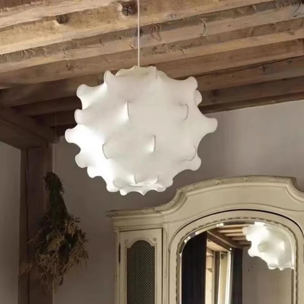 Modern Italian Designer Luxury Celling Light Decorative Silk Light Pendant Lighting Fabric Hanging Lamp Chandelier for Home
