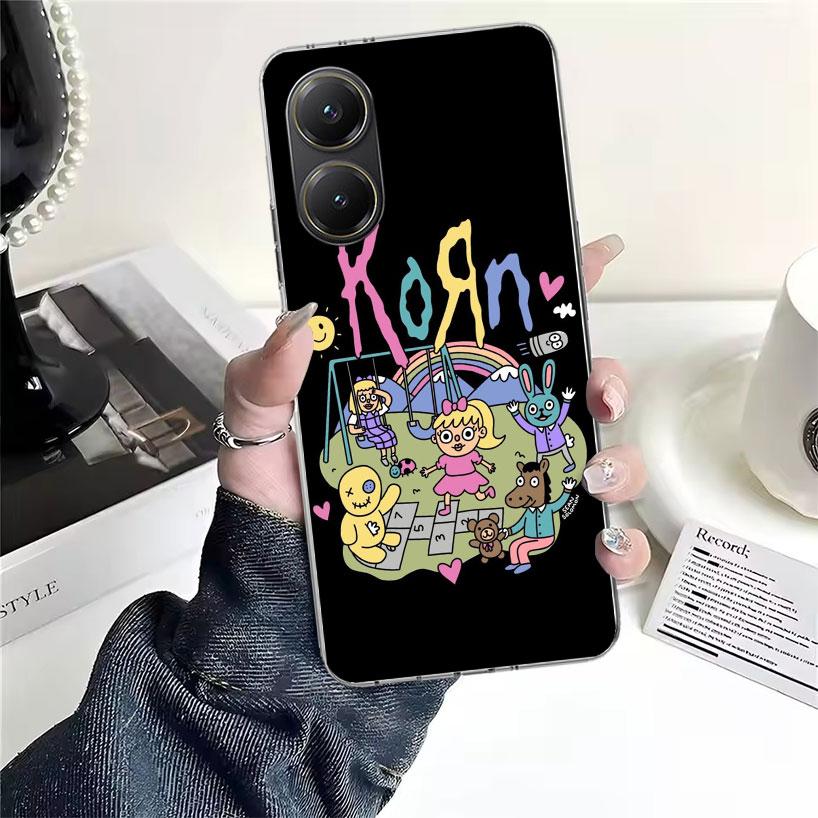 K-Korn Rock Band Soft Phone Case For Xiaomi Redmi 15C 15 13C 13 Poco X5 X6 X7 F7 Ultra M7 12C 12 10 10C 9C 9A 9T 9 Fundas Poco X