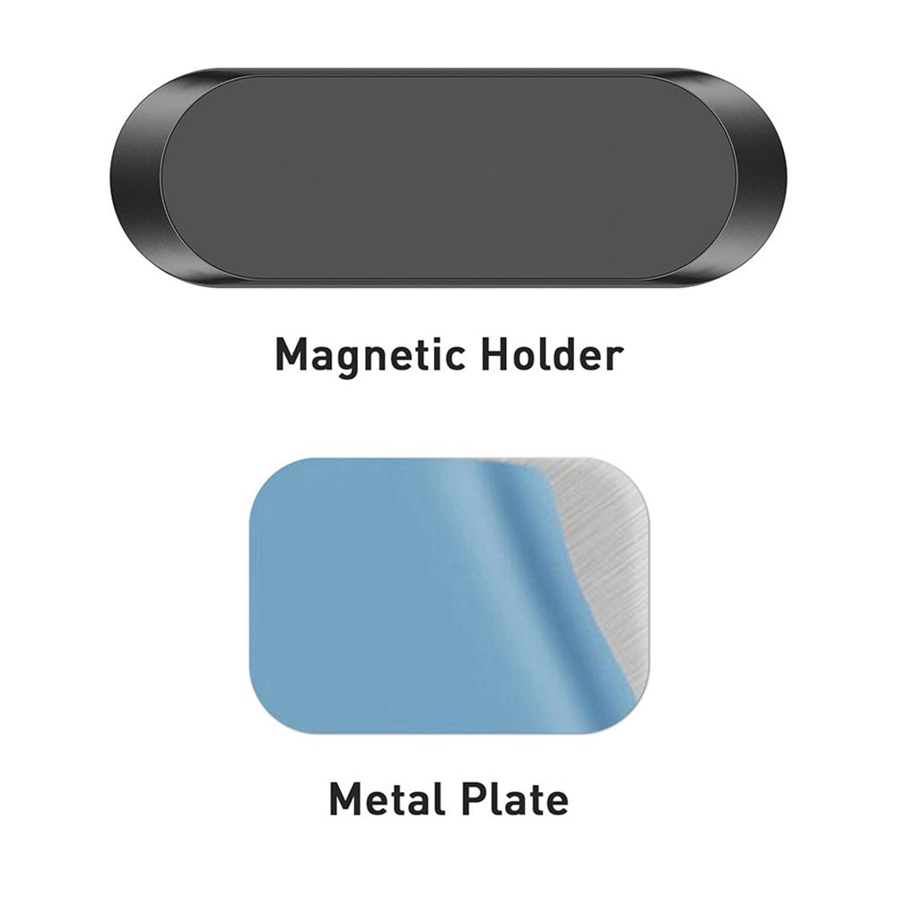 Magnetic Mini Car Phone Holder Strip Shape Zinc Alloy Dashboard  Air Vent Mount Obile Phone GPS Stand Bracket Car Accessories