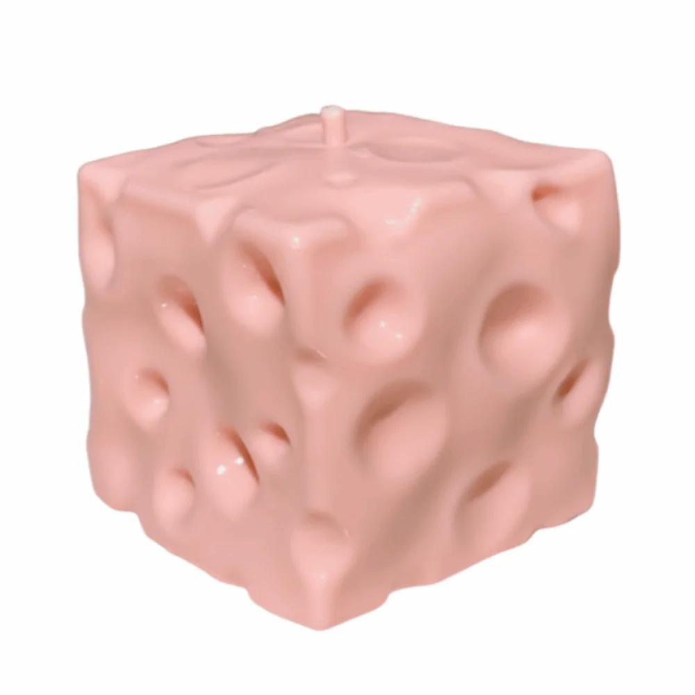 6/7Cm Cheese Squeezed Cube Realistic Anxiety Relief Non Rebound Fidget Comfortable Tpr Giant Cheese Squeeze Stress Relief