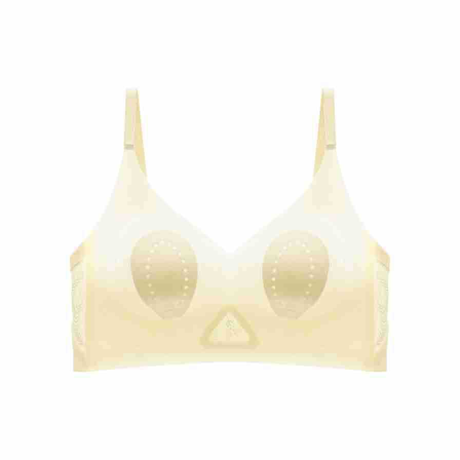 

Cool Breathable Jelly Bra Rabbit Ears No Steel Rim Hollow New Product S шампанского