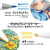 Ohuhu Premium Brush Bold Illustration 36 Basic Professional Marker Pen Includes One Blender Honolulu Plus Series & Markers, Colors, Brush-Type Set,