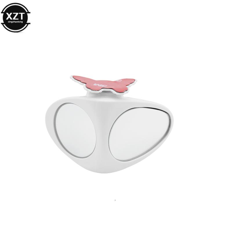 

Вращающееся на 360 градусов 2 боковое автомобильное выпуклое зеркало для слепых зон, автомобильное наружное парковочное зеркало заднего вида, безопасность white right