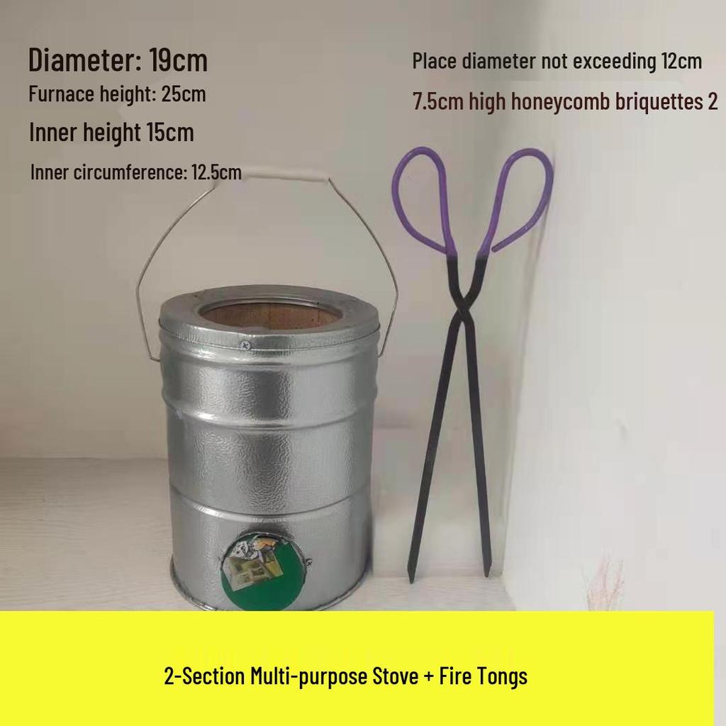 Compact Honeycomb Charcoal Stove for Household Heating and Boiling Water - Ideal for New Homes