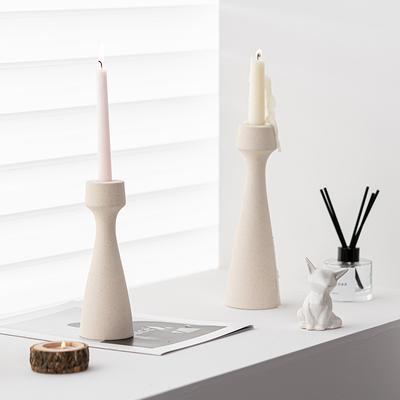 Simple Plain Burning Creative Ceramic Candle Holder Home Soft Decoration Ornament Photography Props Gifts
