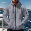 Fashion Casual Autumn and Winter Hat Sweater Zipper Long Sleeve Men's and Women's Same Style Sweatshirt Running Training Outdoor Warm Fitness Jacket