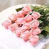 Rose Flower Buds Realistic Faux Silk Roses Bouquets Fake Flower Arrangement
