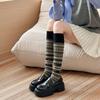 Autumn Winter Knitted Women Stockings JK Japanese Cotton Solid Color Girls Long Socks Stockings Ethnic Harajuku Retro Knee Socks