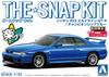 AOSHIMA Seria The Snap Kit Nissan R33 Skyline Championship Blue Model din Plastic 1/32 GT-R Codificat prin Culoare 15-E