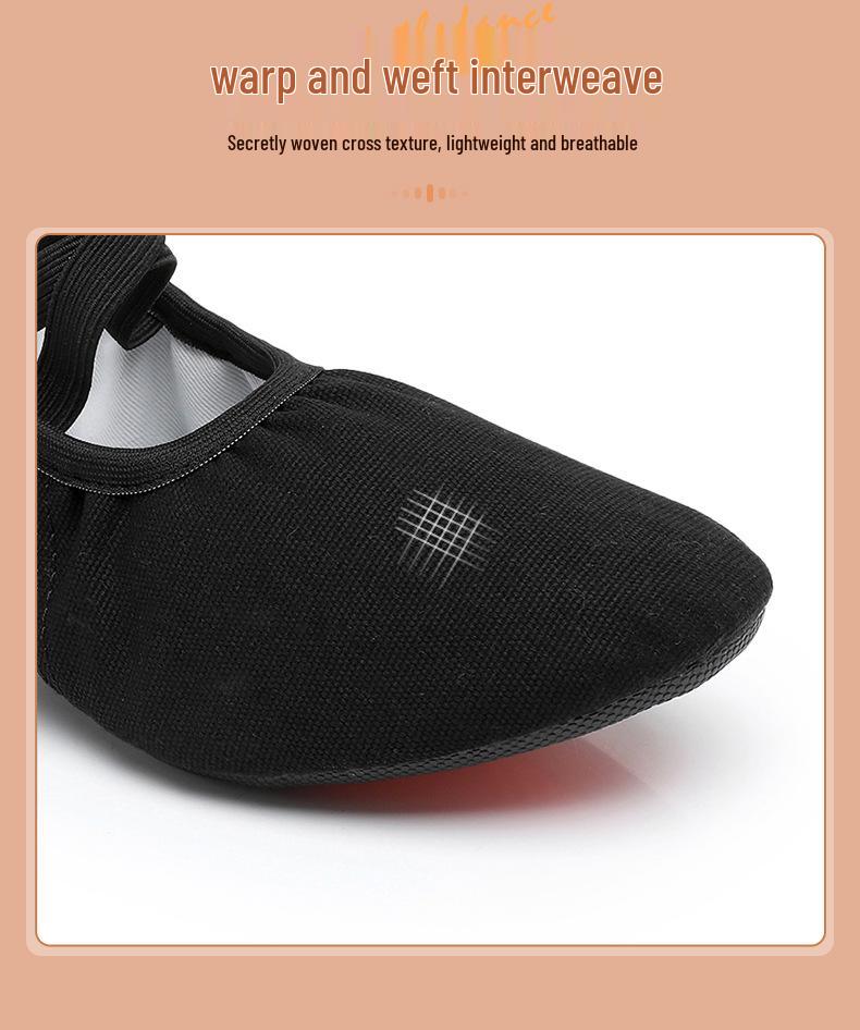 Women's Non-Slip Black High Heel Dance Shoes for Ballet and Square Dance