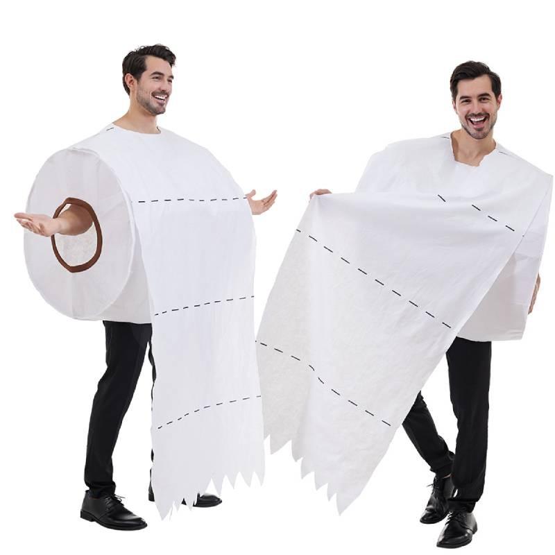 Toilet Paper Cosplay Makeup Stage Performance Costume For Halloween Up Dress